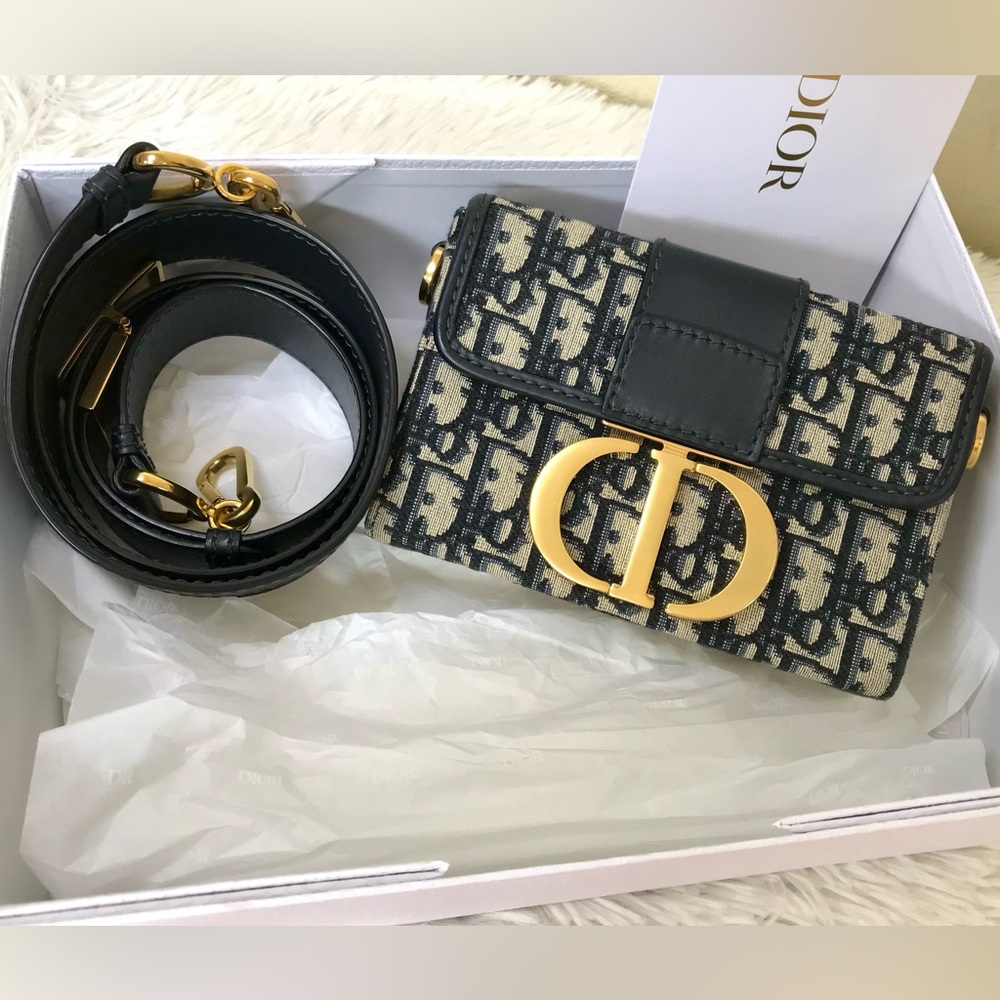 Christian Dior 30 Montaigne Oblique Mini Shoulder Bag